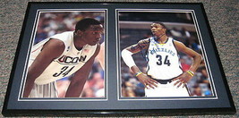 Hasheem Thabeet Signed Framed 12x18 Photo Display UConn Grizzlies - £50.83 GBP