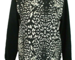 Sweatshirt Top Animal Print Long Sleeve STYESTALKER Women Sz LG - £11.66 GBP