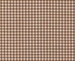 Cotton Carolina Gingham 1/8&quot; Checks Checkered Chocolate Fabric Print BTY... - £10.38 GBP