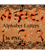ABC and 123 Halloween W1-Digital Kit-Jewelry Tag-Clipart-Gift Tag - $37.50 MXN