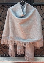 Baby Alpaca Wool Poncho Cape Wrap Shawl Coat Unisex Handmade All seasons - £62.89 GBP