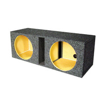 EMPTY WOOFER BOX DUAL 10&quot; MDF VENTED BASS BOX - $2,105.51 MXN