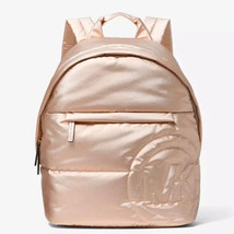 Michael Kors Rae Medium Quilted Nylon Rose Gold Backpack 35F1G5RB6M NWT ... - £93.37 GBP