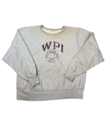 Vintage WPI Worcester Polytechnic Institute Crewneck Distressed Gray Swe... - $69.45 CAD