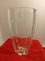 Royal Gallery 24% Lead Crystal Vase Made in Hungary Has Original Sticker - $62.37