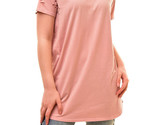 ONE TEASPOON Damen T-Shirt Longline Militär Gemütlich Blush Größe XS/S - $52.09