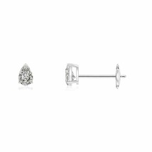 ANGARA 0.05Ct Diamond Pear-Shaped Stud Earrings in 14K Gold (KI3, 0.05 Ctw) - £301.43 GBP