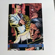 1995 Marvel Versus DC  Comic Trading Card Two-Face vs Jigsaw # 94 - $101.21 MXN