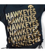 C3 For Her By Alyssa Milano Hawkeyes Women T Shirt Gold Letters Size XL Tee - $22.74