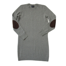 Polo Ralph Lauren Cashmere Wool in Gray Suede Elbow Patch Mini Sweater Dress XS - £79.03 GBP