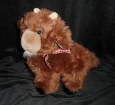 11&quot; Vintage 1993 Gund Brown Mountain Goat Stuffed Animal Plush Toy Lovey Tan - £26.27 GBP