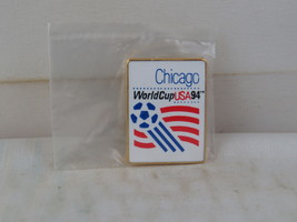 1994 World Cup Pin - Match Location Chicago with Logo - Metal Pin - $284.31 MXN