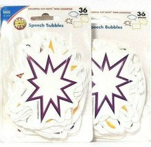 2 Packs Carson Dellosa Education Super Power Speech Bubbles 36 Ct Mini C... - €10,49 EUR