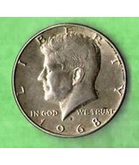 1968 D Kennedy Half Dollar - XF Near Uncirculated - £4.79 GBP