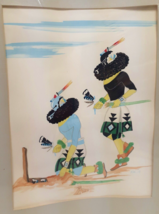 PERCY SANDY Kai-Sa ORIGINAL SIGNED Watercolor PAINTING &quot;Nite Birds at Mt... - £788.23 GBP