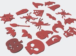 Halloween Spooky Shapes Collection - STL - Digital Download - 3D Printable - 20  - £2.37 GBP