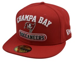 Tampa Bay Buccaneers Champa Bay New Era 59FIFTY Red Fitted NFL Football Hat   - £26.36 GBP