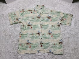 Bubba Forest Gump Shrimp Hawaiian Camp Shirt XL Lt. Dan&#39;s Aloha Gear Tro... - £18.48 GBP
