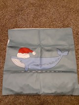 CaliTime Christmas whale 18x18 Throw Pillow Covers smoke blue set 2 NEW in packa - $7.91