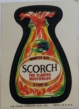  1974/ 6th S TOPPS WACKY sticker SCORCH The Flaming Mioutwash 6 Fiery Oz - $2.73 CAD