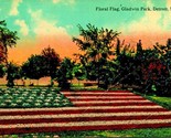 Floral Flag Gladwin Park Detroit Michigan MI 1912 DB Postcard - $3.71