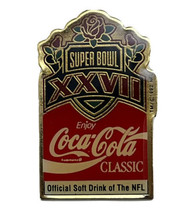 1993 Super Bowl XXVII Rose Bowl Dallas Cowboys Buffalo Bills NFL Lapel Pin - $7.95