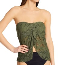 Vince Camuto Crochet Draped Bandini Top ONLY Safari Green Size Small - £10.23 GBP