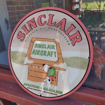 1959 Vintage Style Sinclair Aviation Gasoline Fantasy Porcelain Enamel Sign - £100.77 GBP