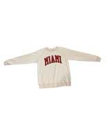 Miami University Reverse CrewNeck Sleeve Sweatshirt Sz Medium Chicka-D B... - $14.25