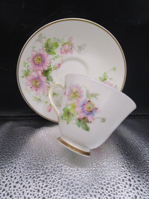 Primary image for Royal Worcester Passion Flower cup saucer [84]