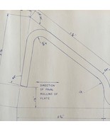 1978 Railroad Bangor Aroostook Flange Rail Support Blueprint H41f DWDD13 - $118.17 CAD