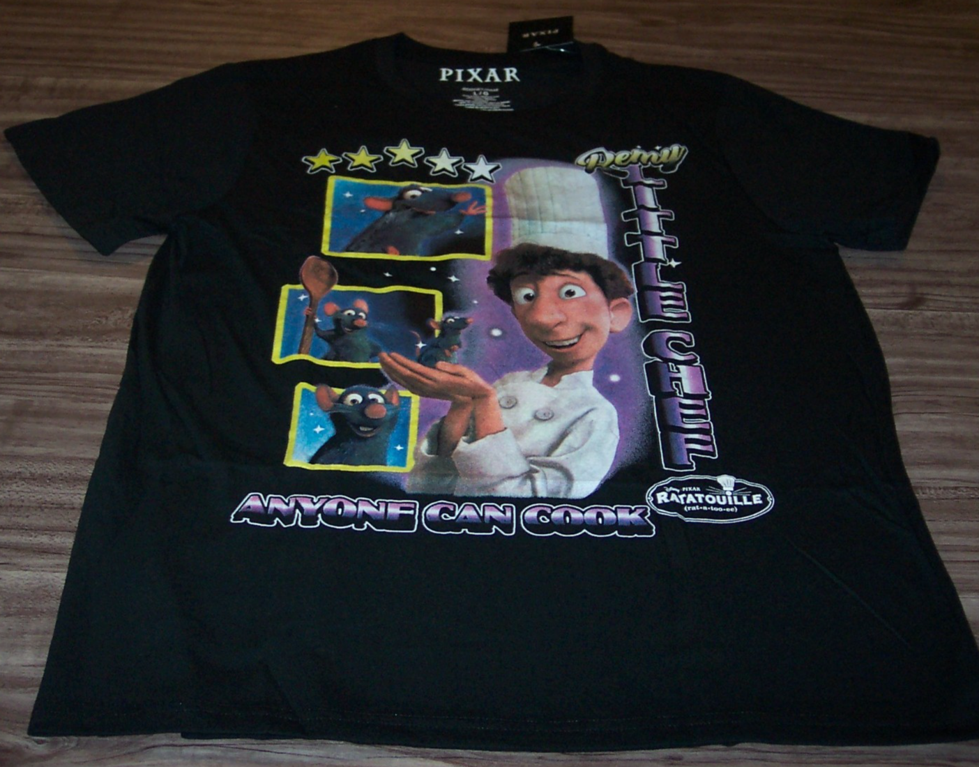Walt Disney Pixar RATATOUILLE Remy Little Chef T-shirt MENS LARGE NEW w/ TAG Item image 2