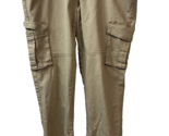 Allen B by Allen Schwartz Tan canvas Cargo Pants Womens Size 16 Taper An... - £12.56 GBP