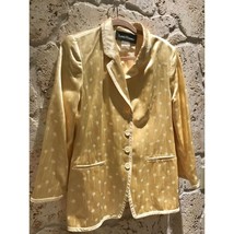 Vintage Louis Feraud Yellow 2 pieces Women Suits sz 10 - £232.76 GBP