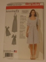 Simplicity Sewing Pattern # 1800 Misses Womens Dress in 2 Lengths Uncut - £4.01 GBP