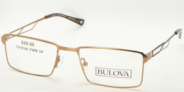 New Bulova Point Hill Light Brown /BLACK Eyeglasses Glasses Frame 54-18-140mm - £64.07 GBP