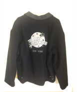 Planet Hollywood New York Jacket 1991 USA Black XL Wool Leather Embroide... - €106,42 EUR