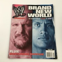 WWE Magazine June 2002 The Rock Defeats Hollywood Hulk Hogan, No Label w Poster - £10.64 GBP