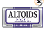 2x Tins Altoids Arctic Peppermint Flavor Mint | 50 Mints Per Tin | Fast ... - £8.70 GBP