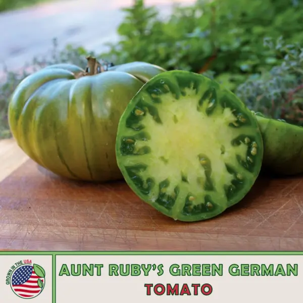 10 Aunt Ruby&#39;S Green German Tomato Seeds Heirloom Open-Pollinated Genuine Usa Ga - £5.25 GBP