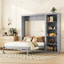 Queen Metal Bed Frame, RGB, Charger, Storage, Noise-Free, No Box Spring - $186.99