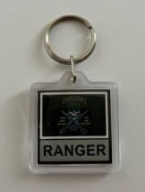 U.S. Army Ranger Flag Military Key Chain 2 Sided 1 1/2&quot; Plastic Key Ring - $4.95
