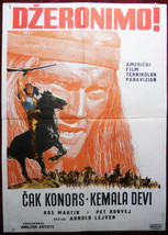 1962 Original Movie Poster Geronimo Jeronimo Arnold Laven Chuck Connors - $45.11