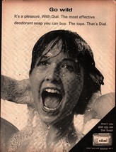 1964 Dial Deodorant Bar Soap Vintage Print Ad Go Wild Shower Wall Art se... - $24.11