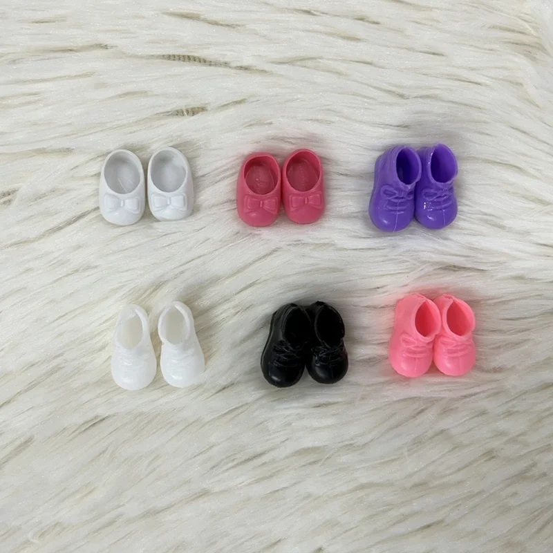 6 Pairs of Ob11 Doll Shoes BJD Doll Accessories Fashion Plastic Shoes 2 Cm - £7.70 GBP+