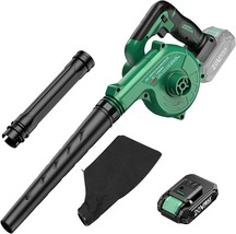 K I M O. Cordless Leaf Blower With Battery &amp; Charger, 2-In-1 Mini Leaf B... - £45.44 GBP