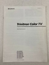 Sony Trinitron Color TV Operating Instructions KV Models 1994 - $14.03