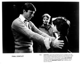 The Final Conflict Black &amp; White Press Photo Sam Neill Lisa Harrow 1980s... - $20.89