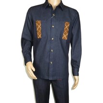 Men's Stacy Adams Two Piece Matching Walking Set Leisure Suit 15072 Indigo Blue image 9