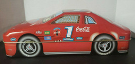 Vintage 1990's Coca Cola Race Car Collectible Metal Tin Great Shape Nice U128 - $12.99